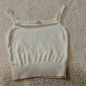 John Galt/Brandy Melville Ribbed Crop Tank OS
